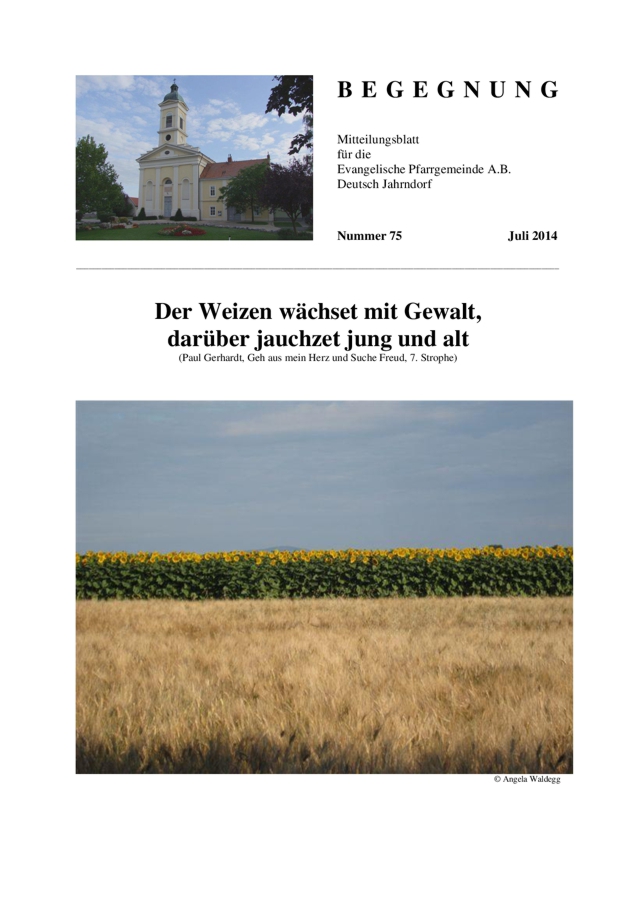 Gemeindebrief Deutsch Jahrndorf 2014 03