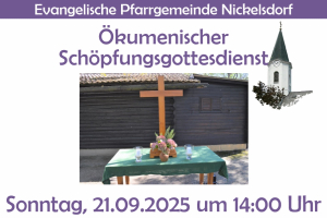 Einladung zum ökumenischen Schöpfungsgottesdienst