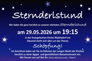 Einladung zur Sternderlstund