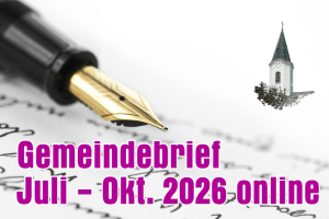 Gemeindebrief Juli - Oktober 2026 ist online