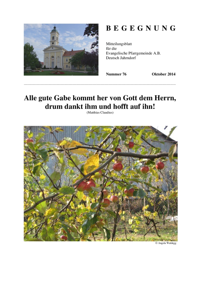 Gemeindebrief Deutsch Jahrndorf 2014 04