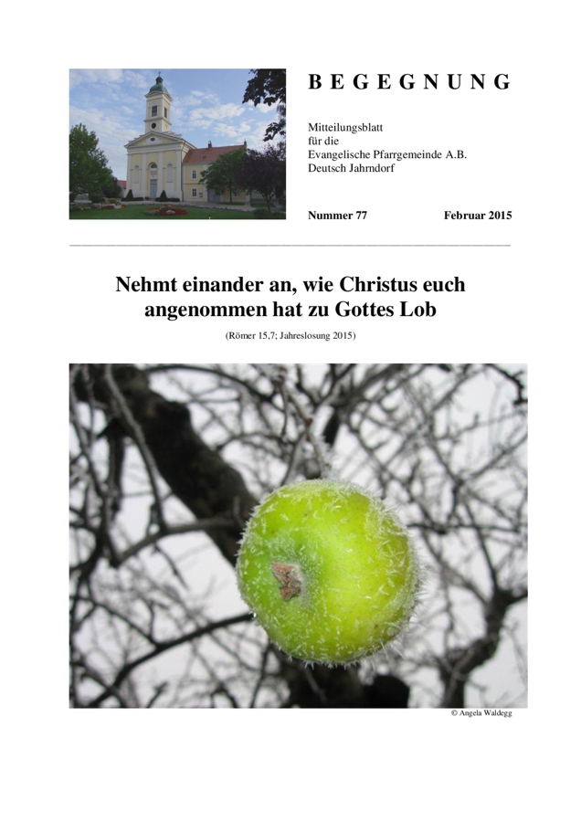 Gemeindebrief Deutsch Jahrndorf 2015 01