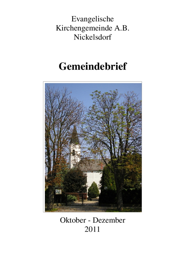 Gemeindebrief Nickelsdorf 2011 04