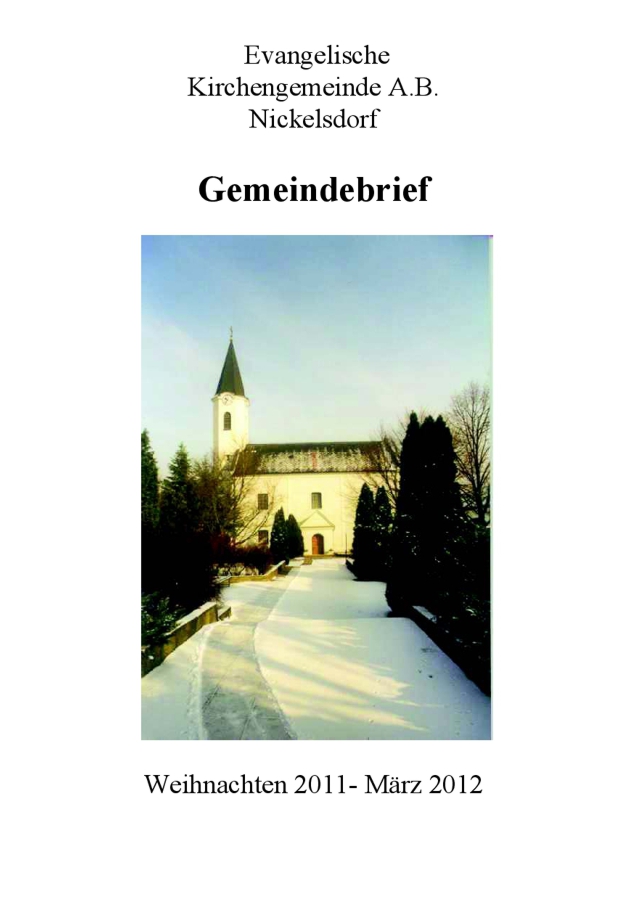 Gemeindebrief Nickelsdorf 2012 01