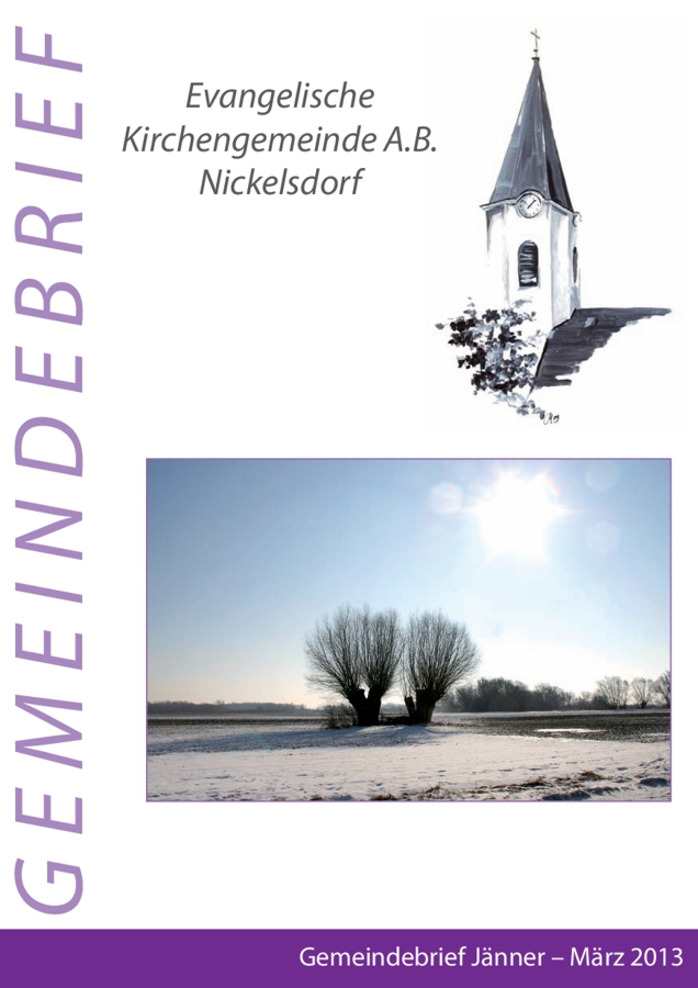 Gemeindebrief Nickelsdorf 2013 01